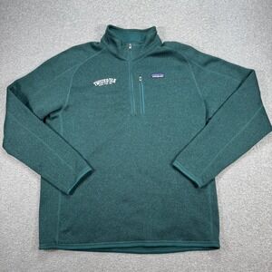 Patagonia Better Sweater Men's XL Green Fleece Quarter Zip Pullover Twisted Tea